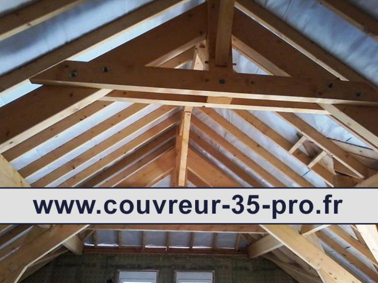 Travaux de charpente 35