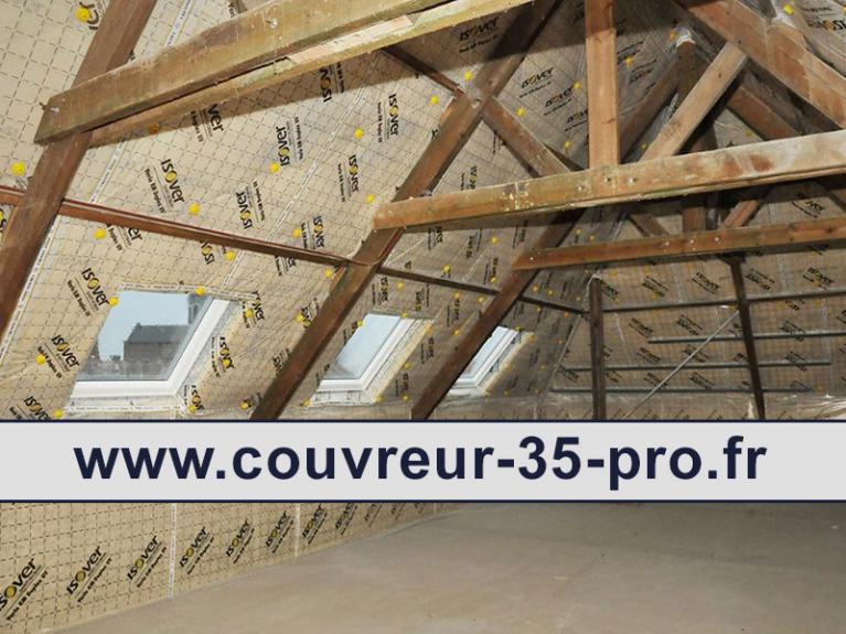 Travaux de charpente 35