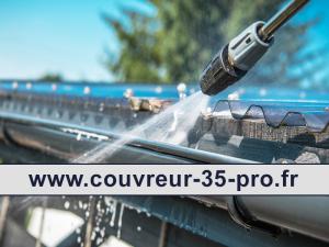 Travaux de nettoyage toiture 35